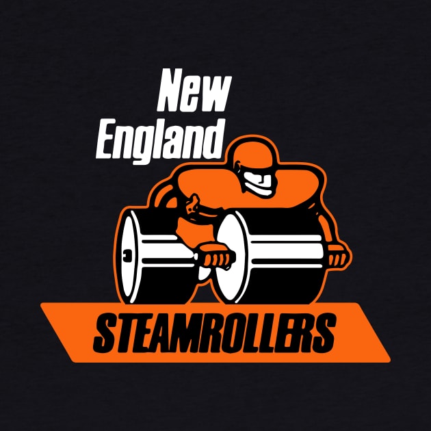 New England Steamrollers Funny Defunct Sports Team Tribute by robotbasecamp